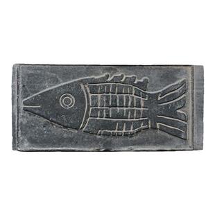 研学拓片拓板 非遗飞鱼宫灯砖雕 学生专用秦砖汉瓦当模具印章DIY