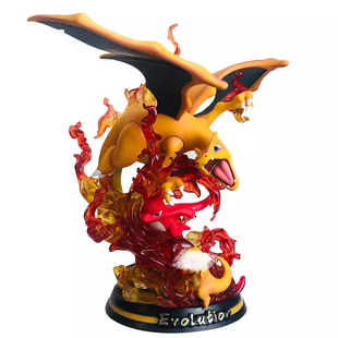 宠物小精灵MFC二次元进化组耿鬼水箭龟超梦喷火龙 可发光手办模型