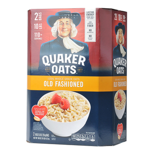 美版quaker桂格传统纯燕麦片大颗粒原味粗粮谷物营养早餐代4.52kg