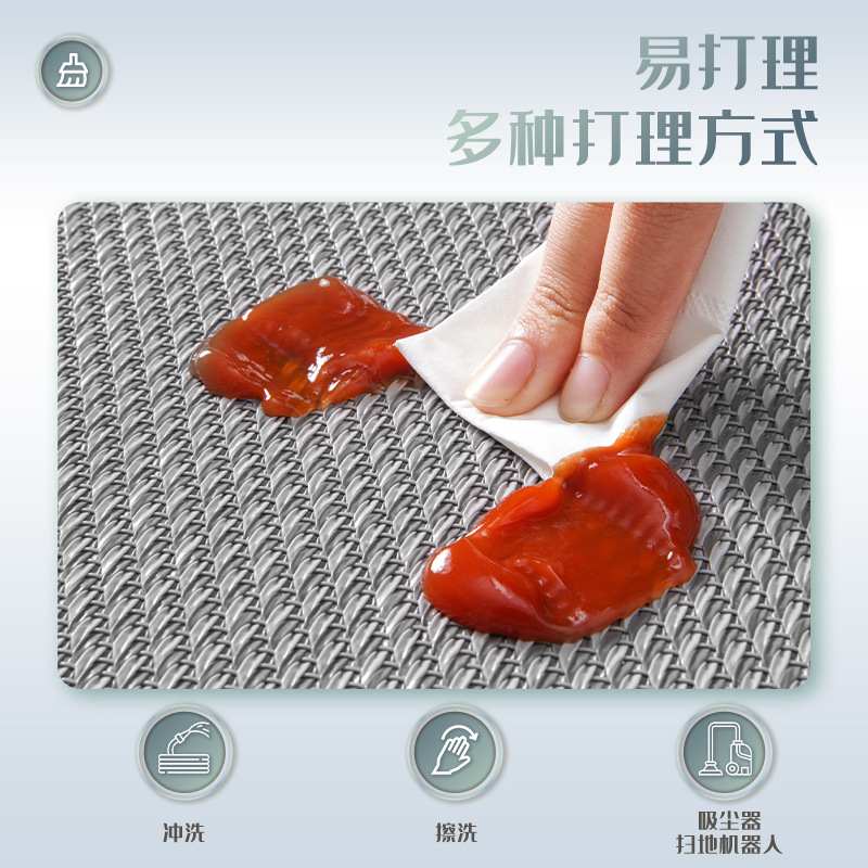厨房地垫防滑防油可擦防水耐脏子门垫家用门口地毯脚垫满铺垫免洗