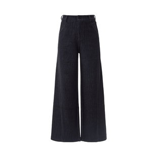 IAmMIX27秋冬高腰牛仔裤女加厚宽松显瘦简约百搭休闲原牛直筒长裤