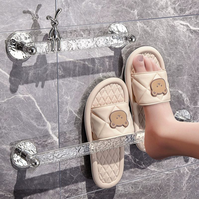 浴室拖鞋架挂架免打孔置物架收纳壁挂式门子沥水卫生间后厕所鞋子