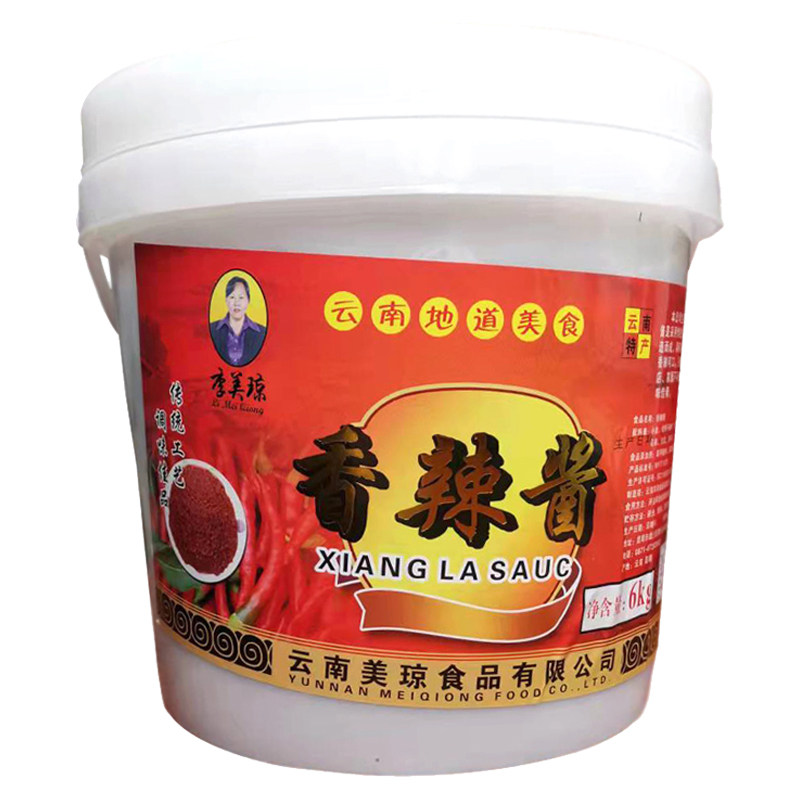 云南特产香辣酱炒帽子凉拌12斤装