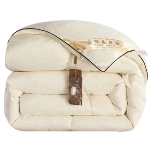 桐乡纯手工蚕丝被单人结婚夏凉被加厚春秋被丝棉被芯被子冬被棉被