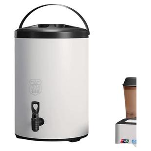 不锈钢奶茶桶保温桶带龙头奶茶店豆浆桶凉茶桶大容量商用摆摊双层