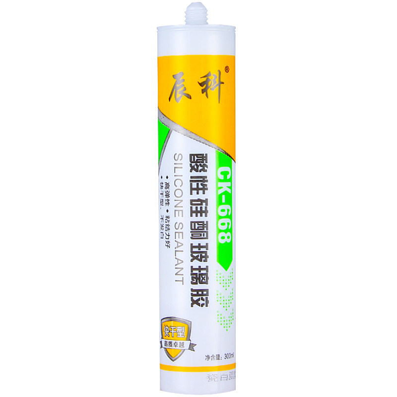 668酸性玻璃胶瓷白透明整箱