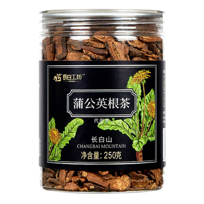 长白工坊蒲公英根片茶切片炒熟