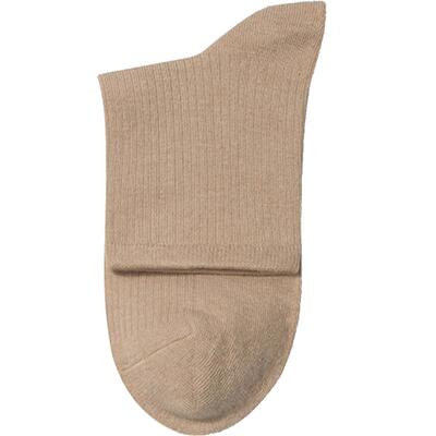 女天然彩棉短筒袜女棉袜无骨缝袜