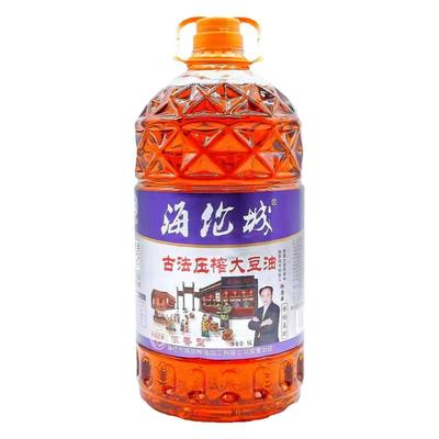 海伦城笨榨大豆油5L熟榨黄豆油