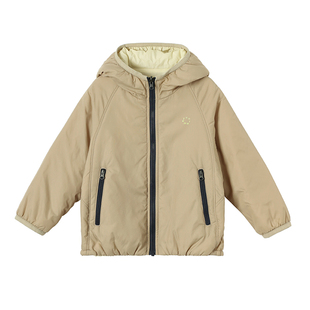 允儿妈女童【轻量户外双面穿】冬季杜邦三防加厚外套宝宝棉服棉衣