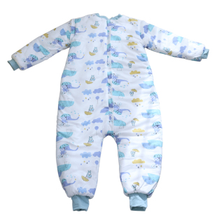 纯棉分腿儿童睡袋中大童宝宝防踢被子神器男宝女童秋春秋冬款加厚