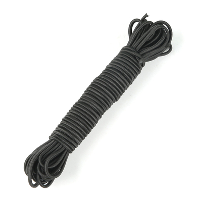 2.5mm黑色松紧带运动服卫衣鞋帽可调节弹力抽绳宽松裤脚束脚绳带