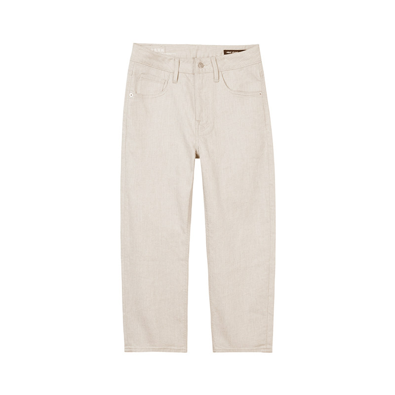 ABLEJEANS夏季直筒牛仔八分裤
