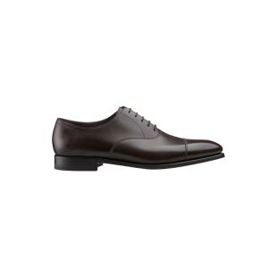 【经典之作】JOHN LOBB 男士CITY II 深棕色Museum小牛皮正装皮鞋
