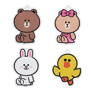 布朗熊卡通木浆棉洗碗擦厨房吸水家用刷碗清洁布海绵厨房抹布