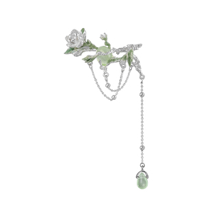 茉莉系列 原创小众设计胸针高级感冷淡西装配饰穿搭新中式配件