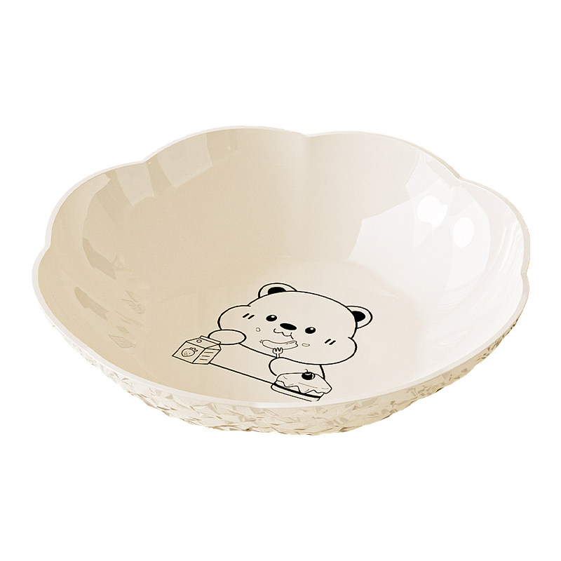吐骨头盘碟家用新款垃圾盘食品级餐桌小吃碟高档花型水果盘塑料盘