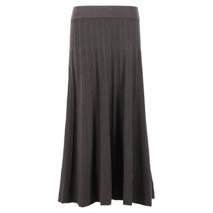 东黎复苏的呼吸-古韵苏 2026春夏针织渐宽抽条时尚半身裙女 6014