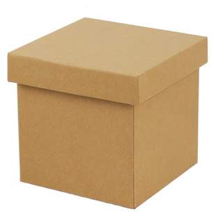 复古牛皮纸礼盒空盒包装盒生日礼物盒正方形牛皮纸盒diy箱子礼盒