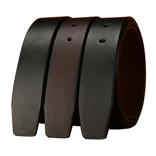 时尚新款皮带男士真皮无牙不带头自动扣针扣皮带条纯牛皮无头裤带