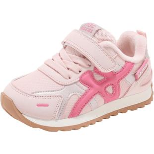 Abckids童鞋女童运动鞋2025秋冬新款儿童加绒二棉鞋子软底阿甘鞋