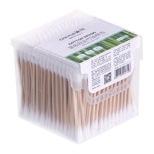 6.3！茶花一次性尖圆双头消毒家用棉签