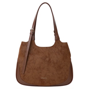 稻草人包包新款托特包秋冬美拉德大容量单肩包百搭便携包通勤女包