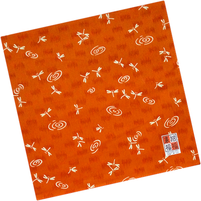 日本制蜻蜓纯棉吸汗包裹布大手帕