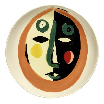 serax圆盘瓷制大众手绘进口盘子