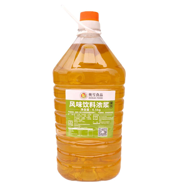 果蜜柠檬水商用原料13斤桶装奥雪果蜜浓缩果浆奶茶店专用果蜜