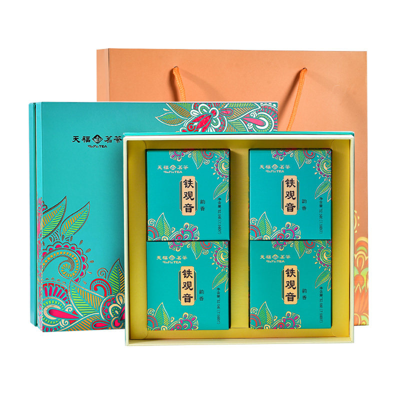 天福茗茶特级韵香铁观音礼盒210g