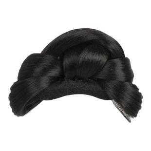 儿童汉服假发女童古风头饰古装全发丝发髻日常造型头顶盘发垫发包