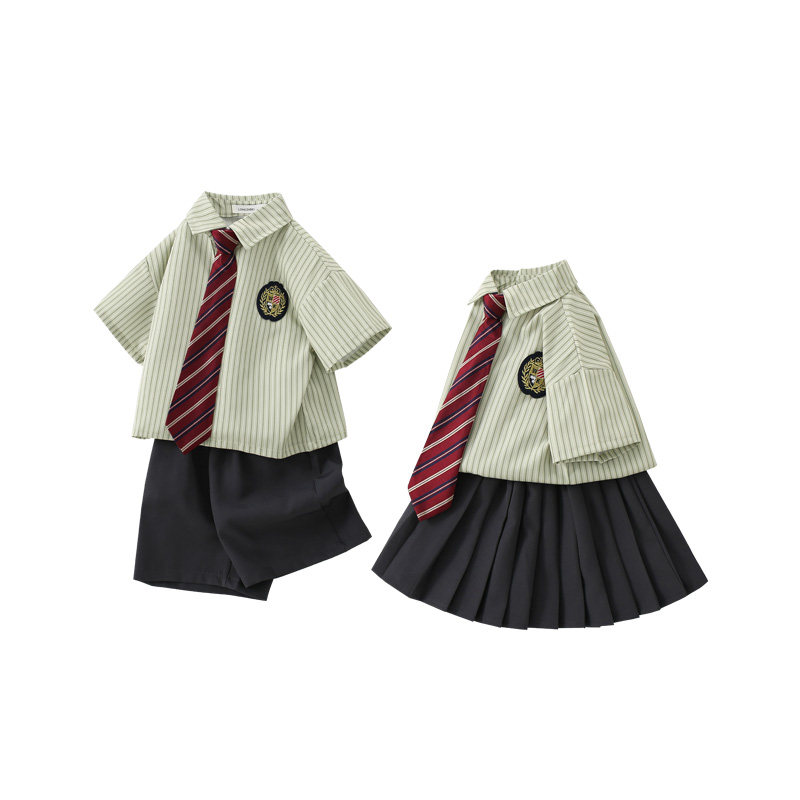 sesameclub男童女童学院风套装