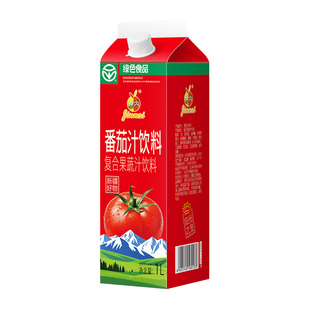 新疆神内番茄汁1L/盒家庭分享装饮料健康绿色儿童早餐果蔬汁特产
