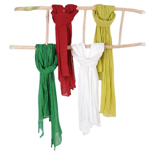 长长久久/十木米原创百分百稀疏亚麻文艺百搭四季可用披肩围巾