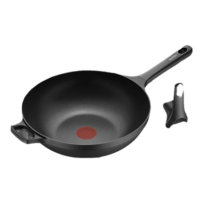 轻铸铝火红点不粘锅锅家用炒菜锅