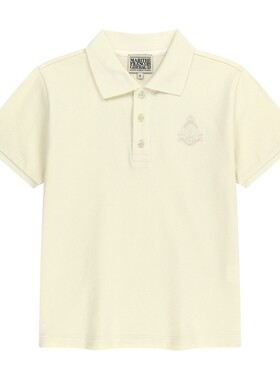 MARITHE女士POLO衫纯色刺绣徽章