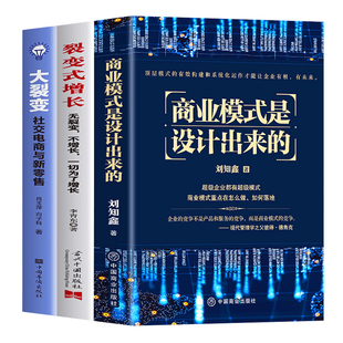 全3册 商业模式是设计出来的+裂变式增长+大裂变 现代企业战略管理系统入门从零开始学创业商业的本质商业思维领导力顶层设计书籍