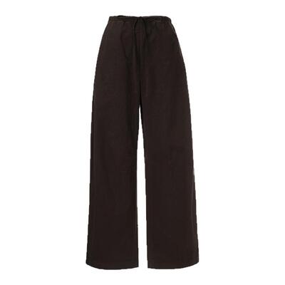 SoloForTwo拼接设计休闲阔腿裤