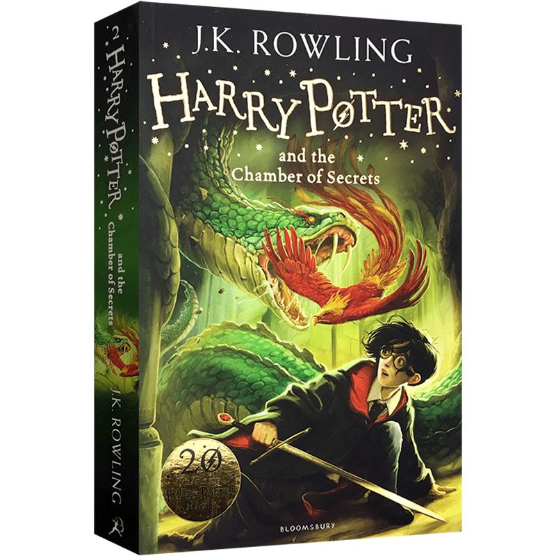 英文原版哈利波特与密室Harry Potter and the Chamber of Secrets 2 哈利波特系列经典小说第二部青少年课外读物作者JK罗琳