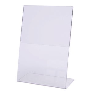 10个装亚克力台卡透明标价牌L型A4展示牌A5桌牌A6台签定制菜单架