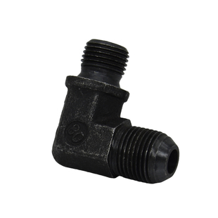 液压接头高压油管接头D型直角弯头英制公制外丝90度外扩口平弯头