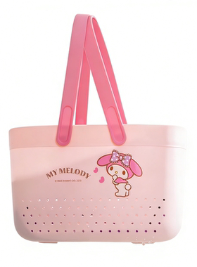 三丽鸥正版授权Hello Kitty手提沥水篮卡通收纳篮大容量便携可爱