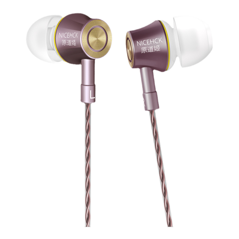 原道入耳式-原道姬有線耳機動圈HiFi帶麥三頻均衡睡眠游戲K歌電競