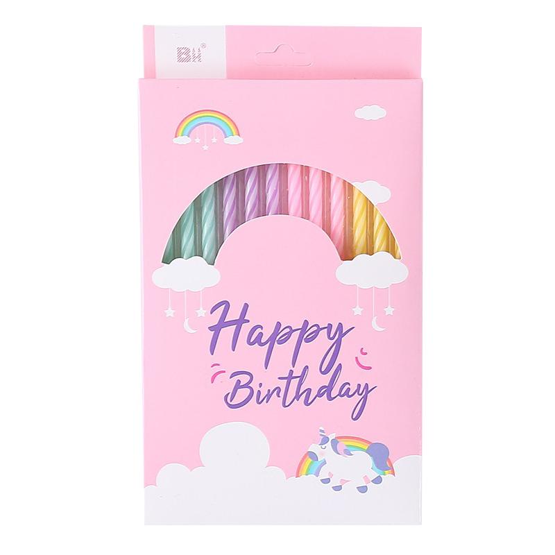 生日蜡烛蛋糕烘焙装饰曲线儿童