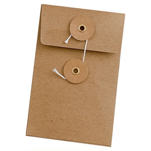 复古手工牛皮纸档案袋配粘贴胶m5a7a6配套收纳袋tn活页手账本装饰