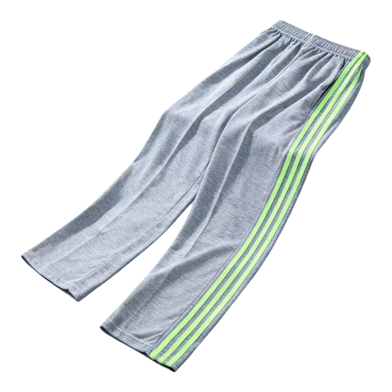 夏季薄款高腰松紧直筒校服裤