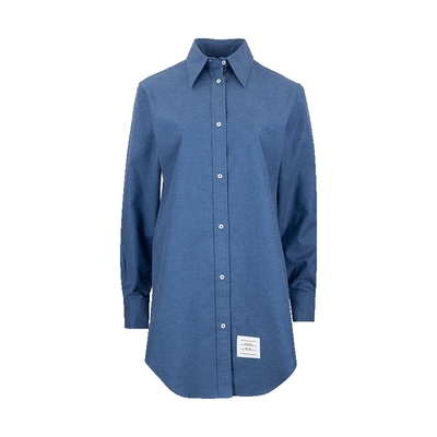 ThomBrowne标贴全棉衬衫裙女士