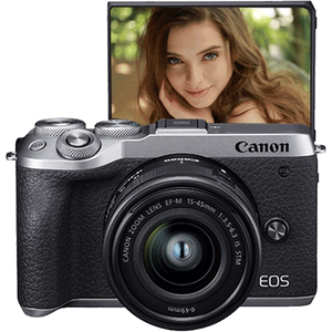 Canon/佳能 EOS M6 Mark II微单相机15-45套机m6mark2微单反M6二代拍vlog相机高清旅游数码