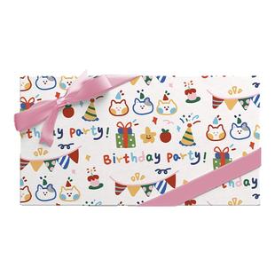 ISUKA一树家|生日奇遇可爱卡通礼物包装纸大尺寸送男女朋友闺蜜儿童节日伴手礼盒礼品纸高级感打包书皮彩纸